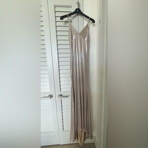 Beautiful long light gold evening gown